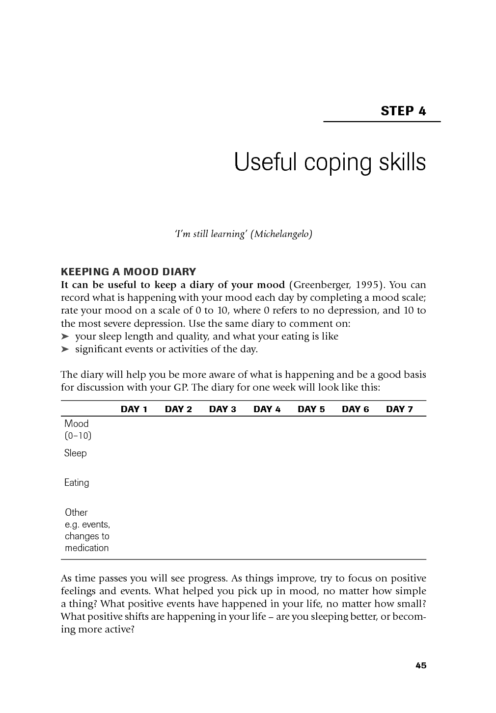 14 Best Images of Coping Skills Depression Worksheet ...