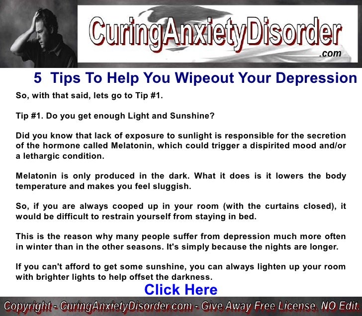 5 Proven Tips To Help You Wipeout Your Depression So You Can Live A H