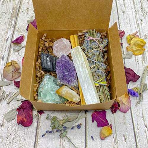 Amazon.com: Depression &  Anxiety ~ Crystals &  Lavender Gift Box ~ Awake ...