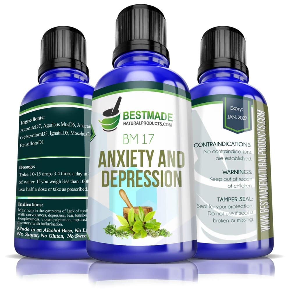 BestMade Natural Products Anxiety &  Depression Remedy 30ML (BM17 ...