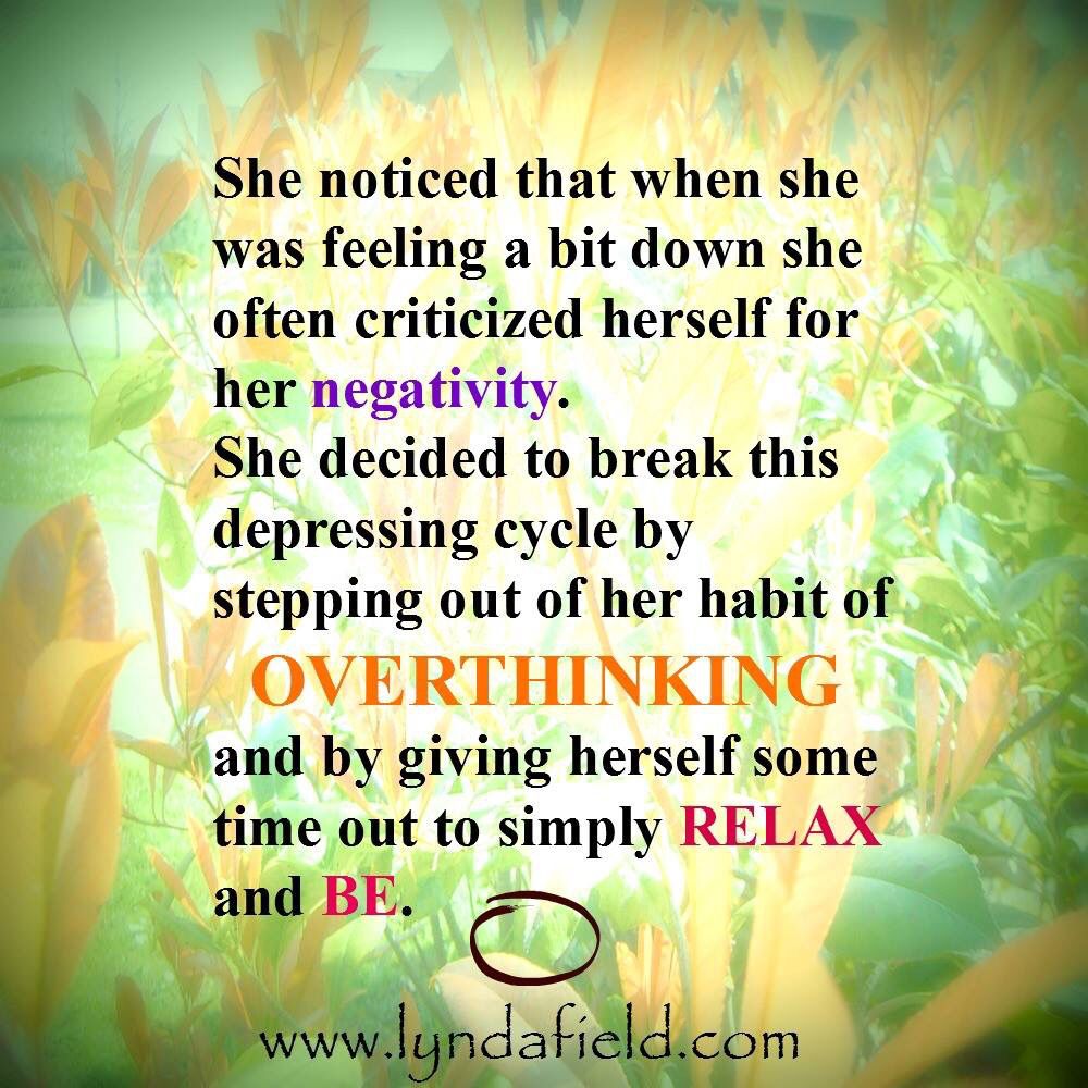 Break the negativity cycle. Slow down. Meditate. Breathe. Give myself ...