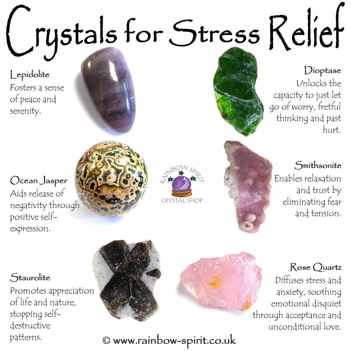 crystal healing posters