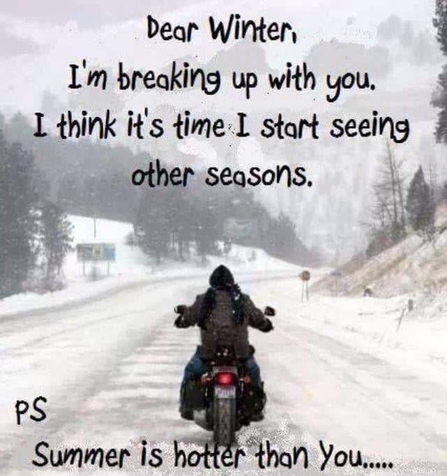 Dear Winter, I