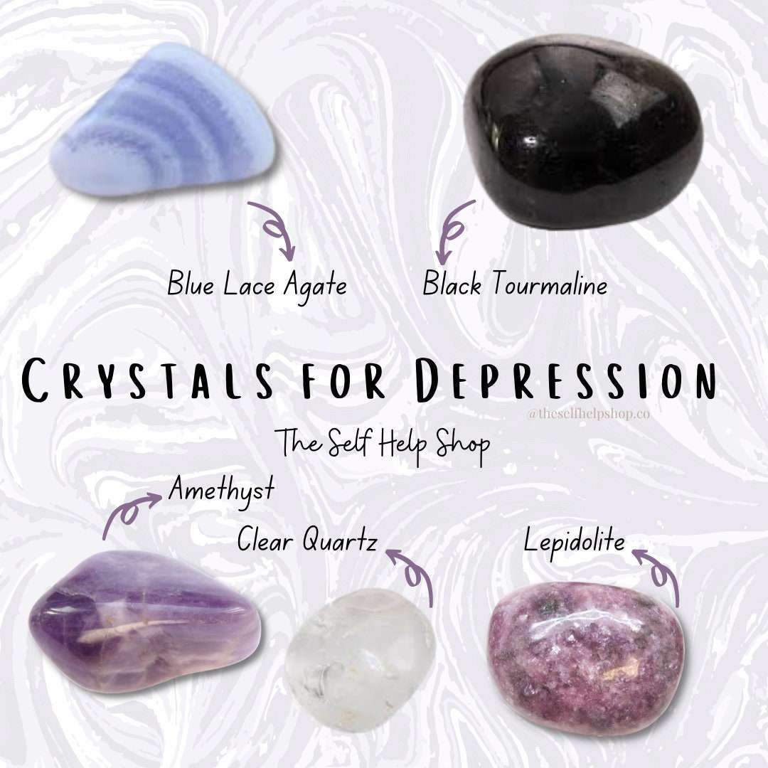 Depression Tumbled Crystal Pouch Tumbled Crystals that ...