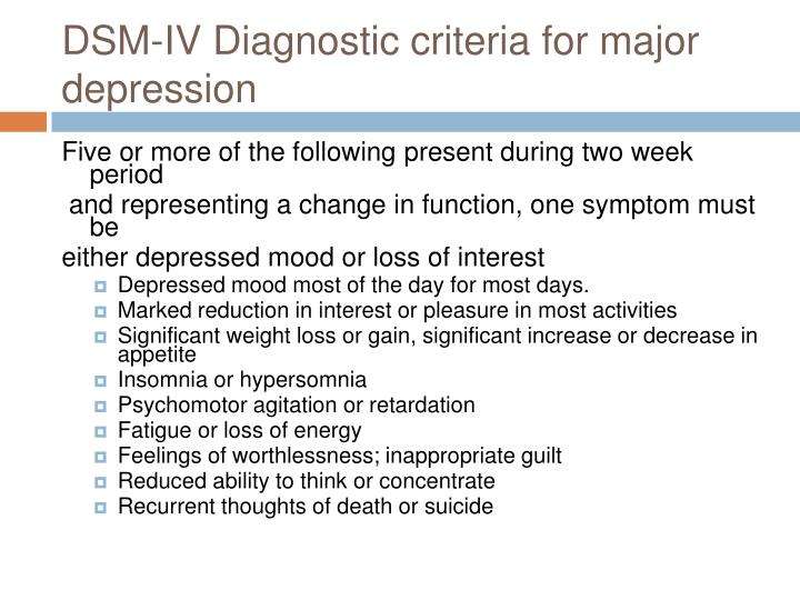 Dsm 5 Depression / DSM