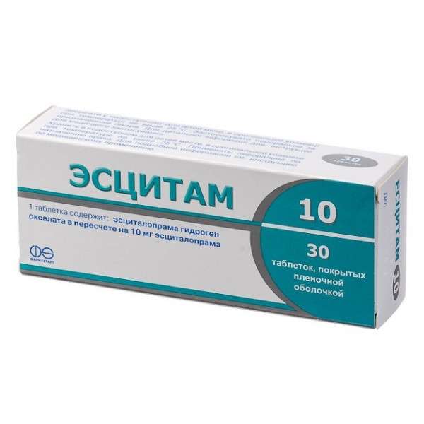Escitam 30 tablets 10mg Escitalopram ? Depression
