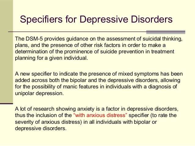 F Code For Major Depressive Disorder With Anxious Distress ...