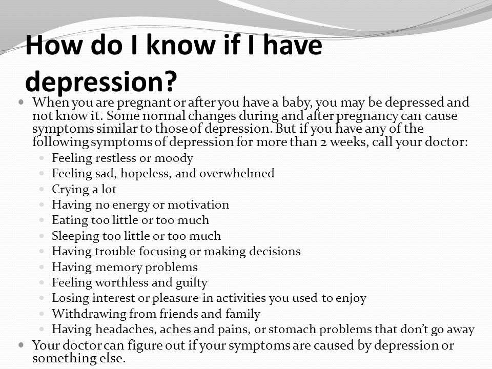 How do i know if im suffering from depression, IAMMRFOSTER.COM