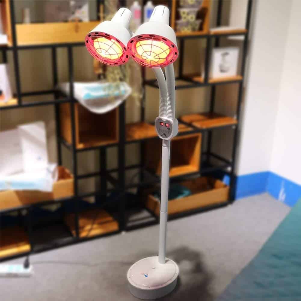 Infrared Lamp with Two Heads  Light Therapy