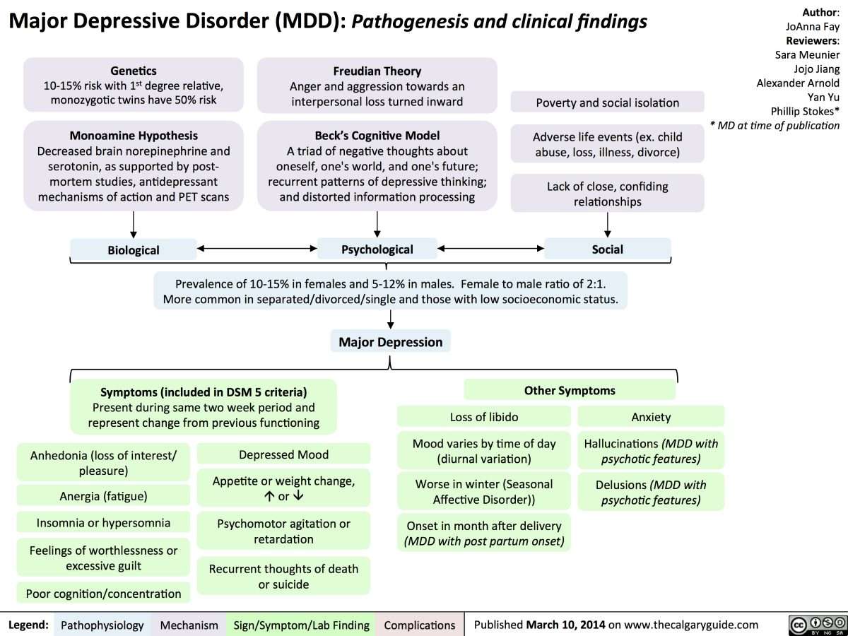 Major Depressive Disorder (MDD): Pathogenesis and Clinical ...