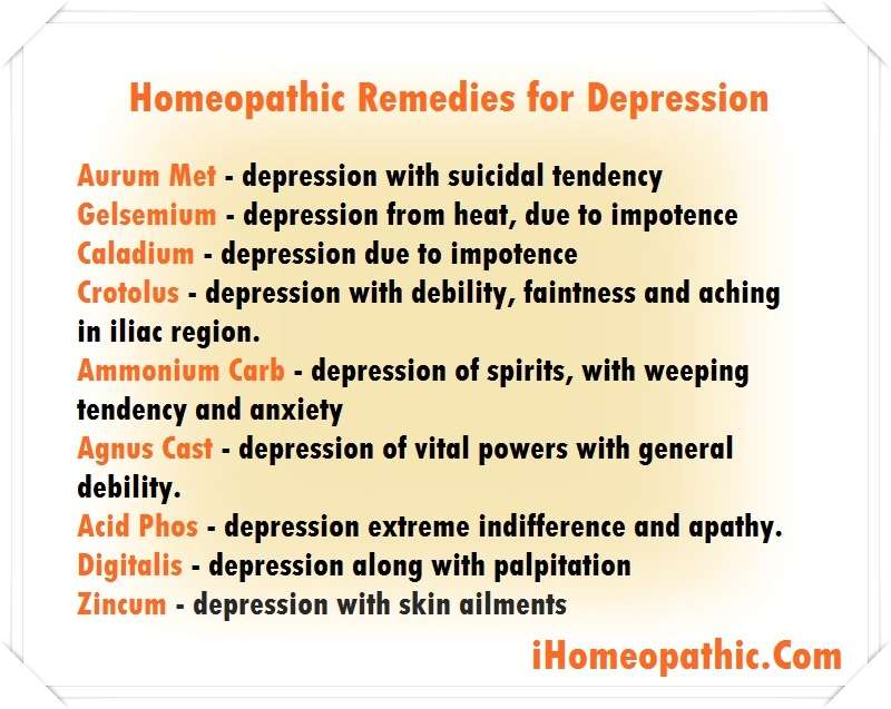 Natural Homeopathic Remedies for Depression