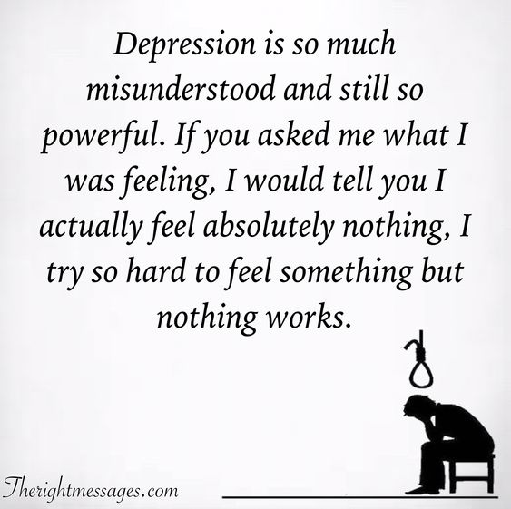Powerful Depression Quotes &  Sayings With Images