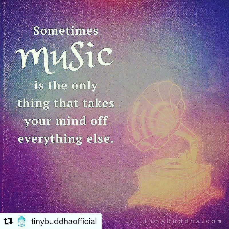 #Repost @tinybuddhaofficial (@get_repost) Sometimes music is the only ...