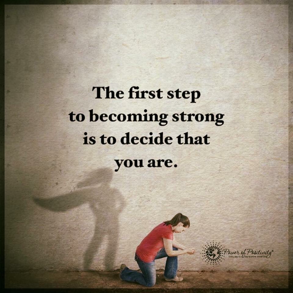 RunOverDepressionCom on Twitter: " The first step to becoming strong is ...