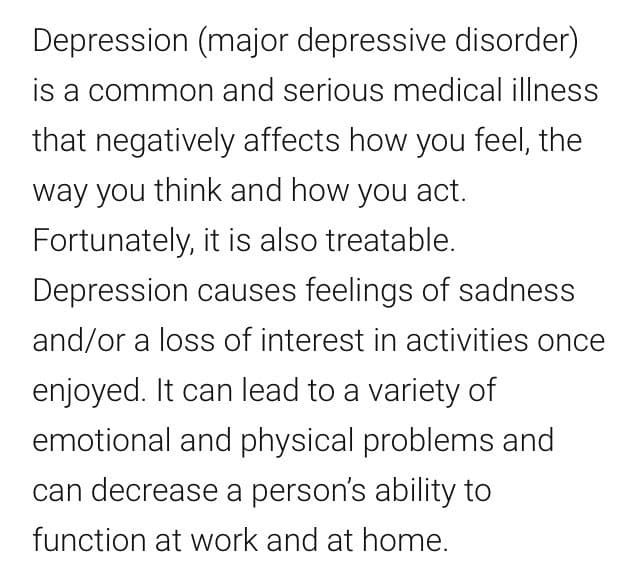 The Depression Dilemma