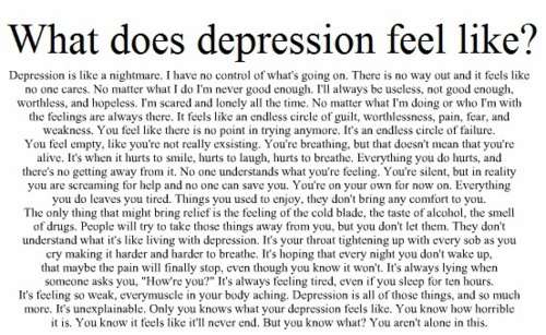 #this is how depression feels