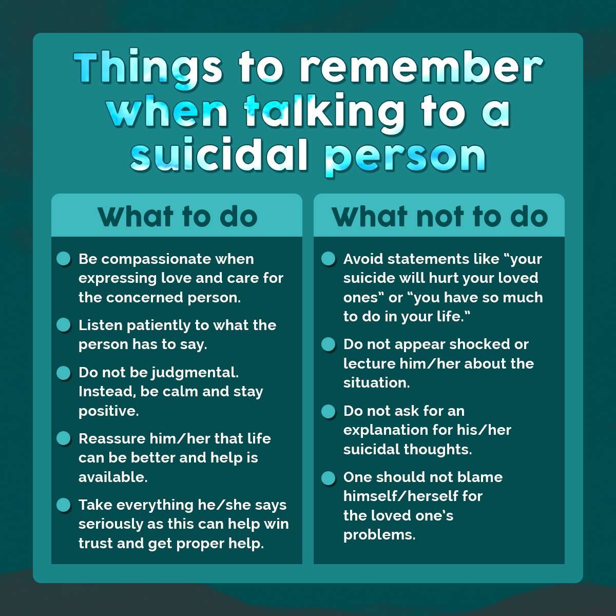 What to do when your friend is suicidal, IAMMRFOSTER.COM